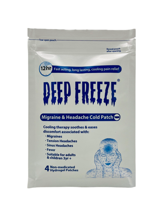 Deep Freeze Migraine & Headache Cold Patch 4's