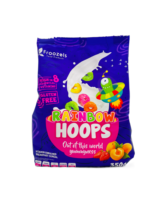 Froozels Rainbow Hoops Breakfast Cereal 350g
