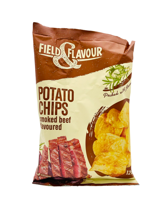Field & Flavour Smoked Beef Flavour Potato Chips 120g