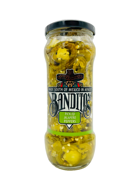 Bandito's Pickled Jalapeno Peppers 400g