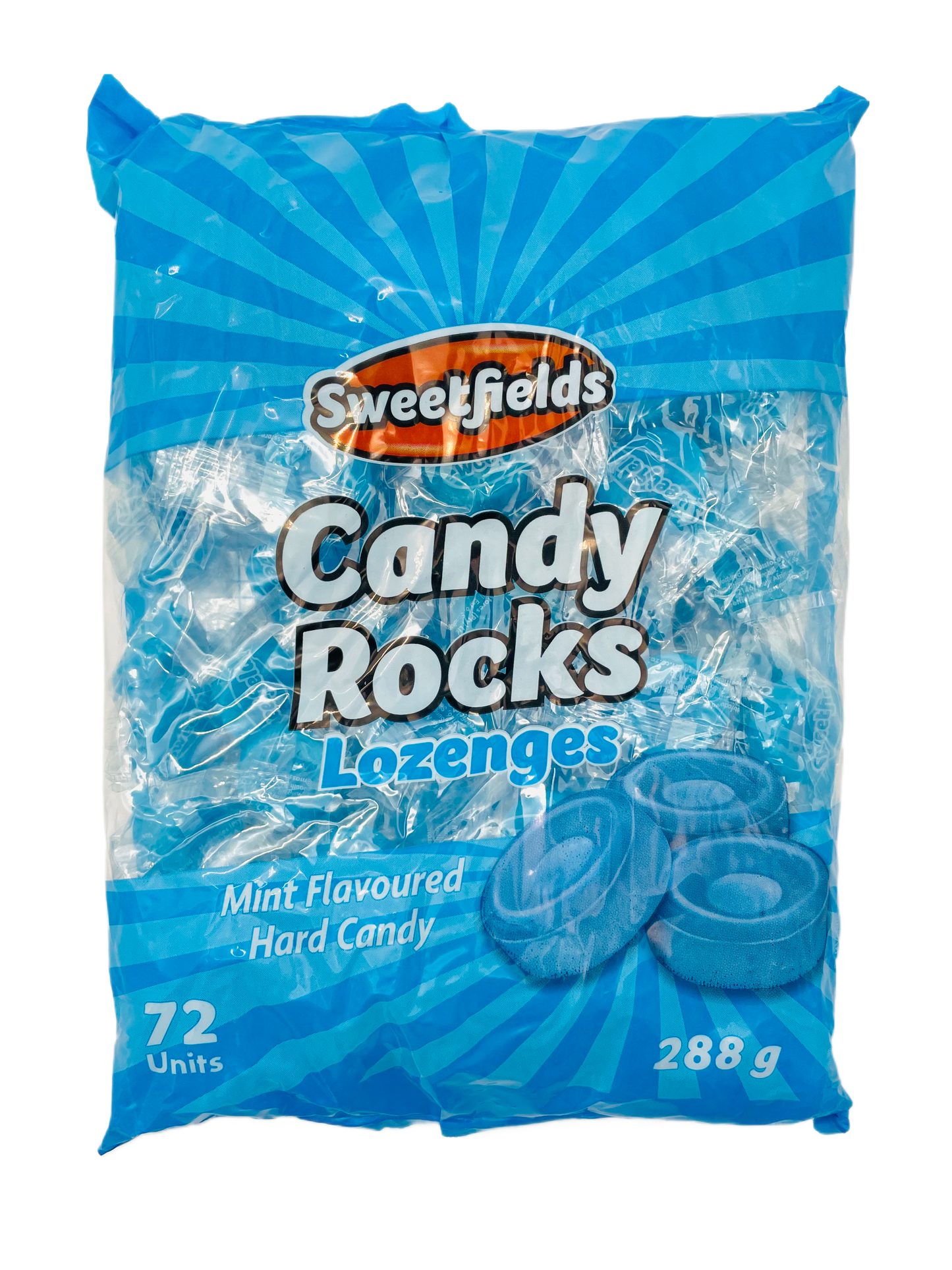 Sweetfields Candy Rocks Mint Lozenges 72's
