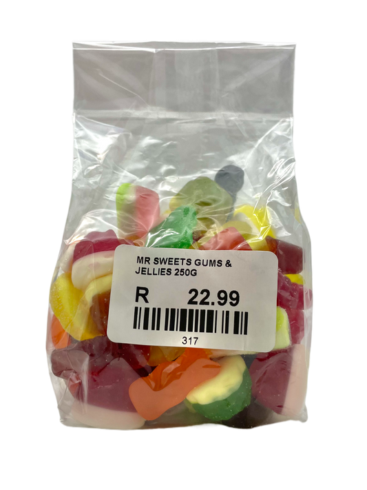Mister Sweets Gums & Jellies 250g