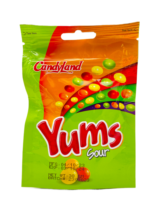 Candyland Yums Sour Chew Candies 38g