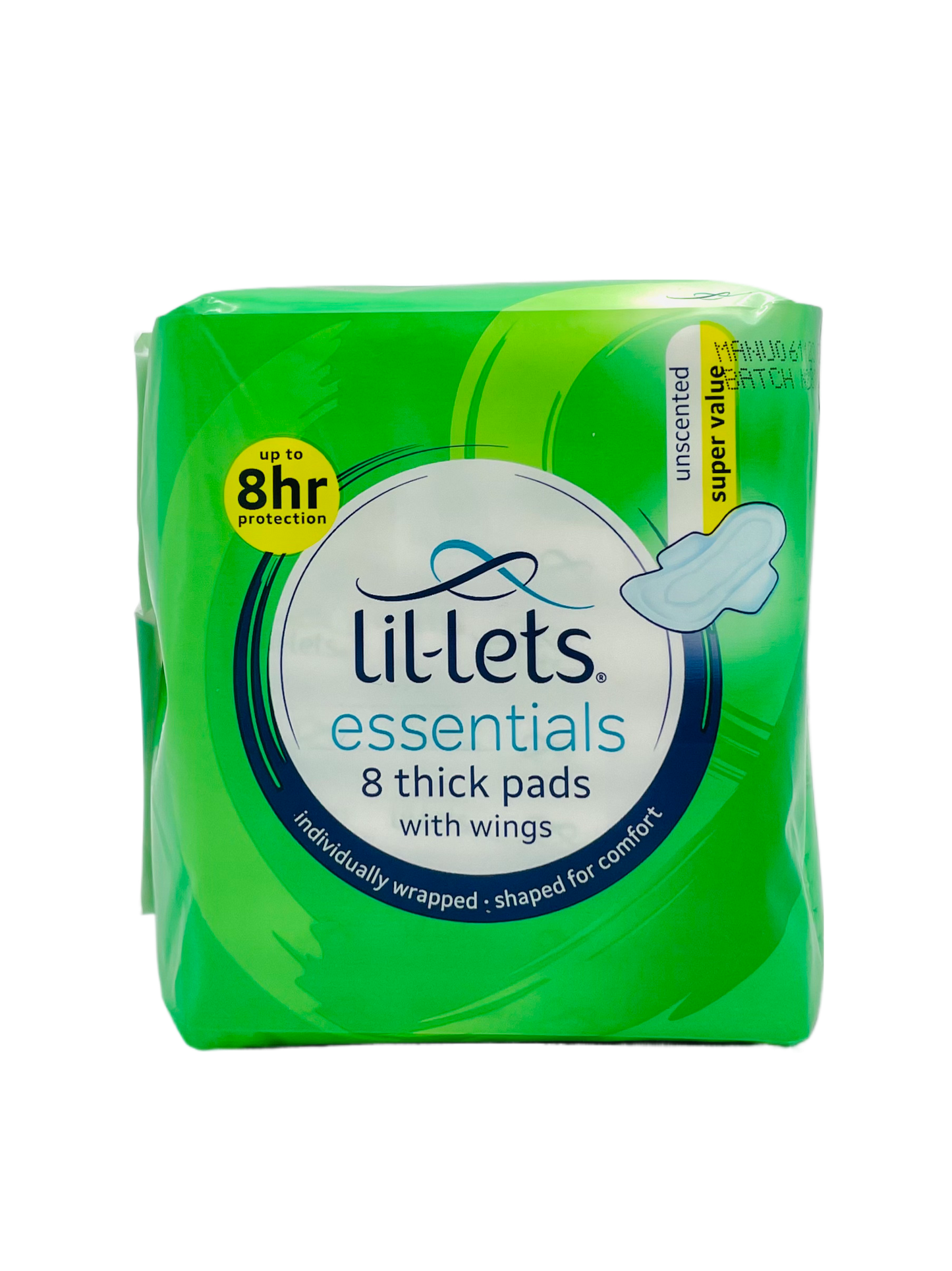 Lil-Lets Unscented essential 8 thick pads