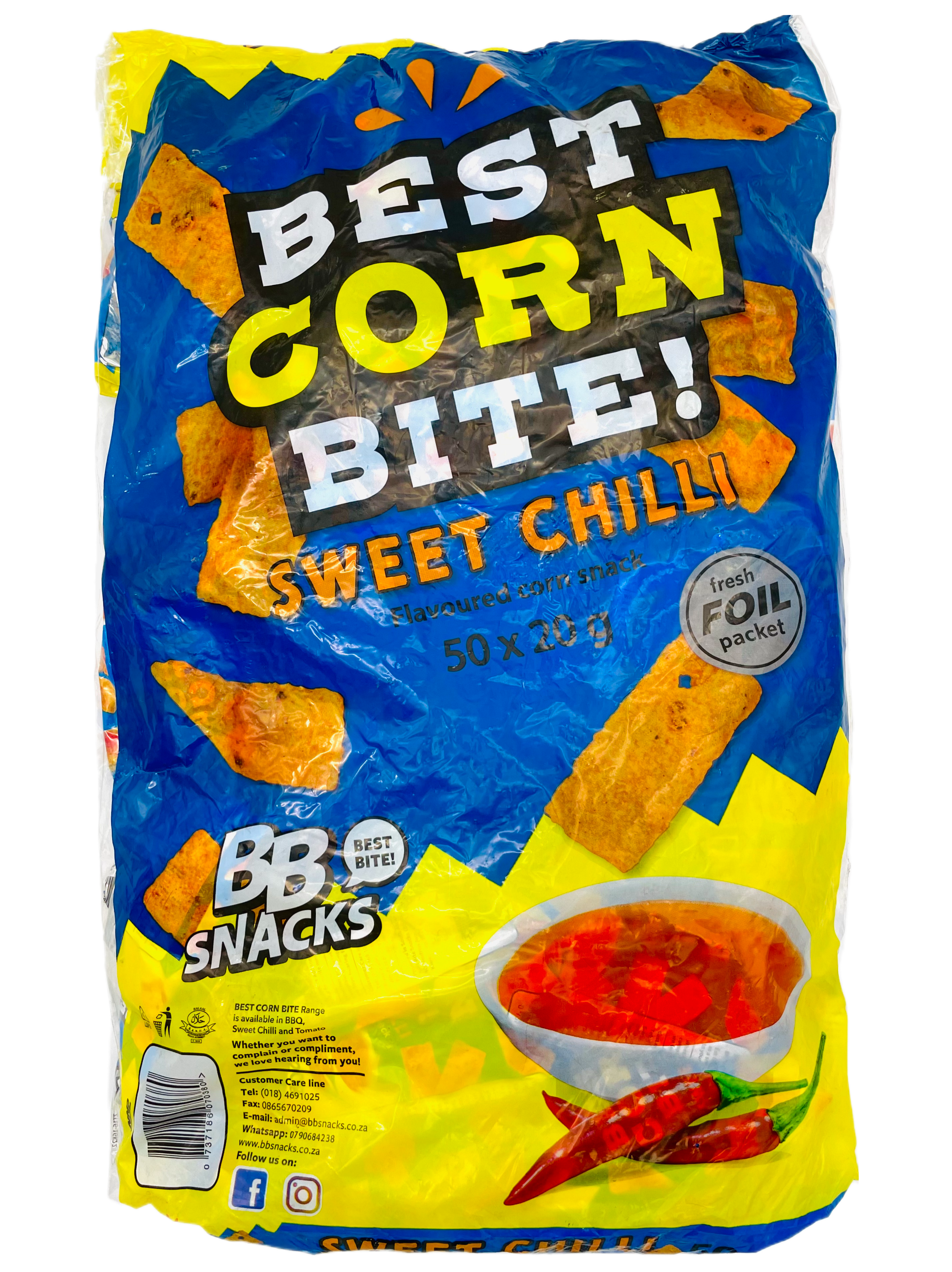BB Snacks - Corn Bites Sweetie Chilli 50s