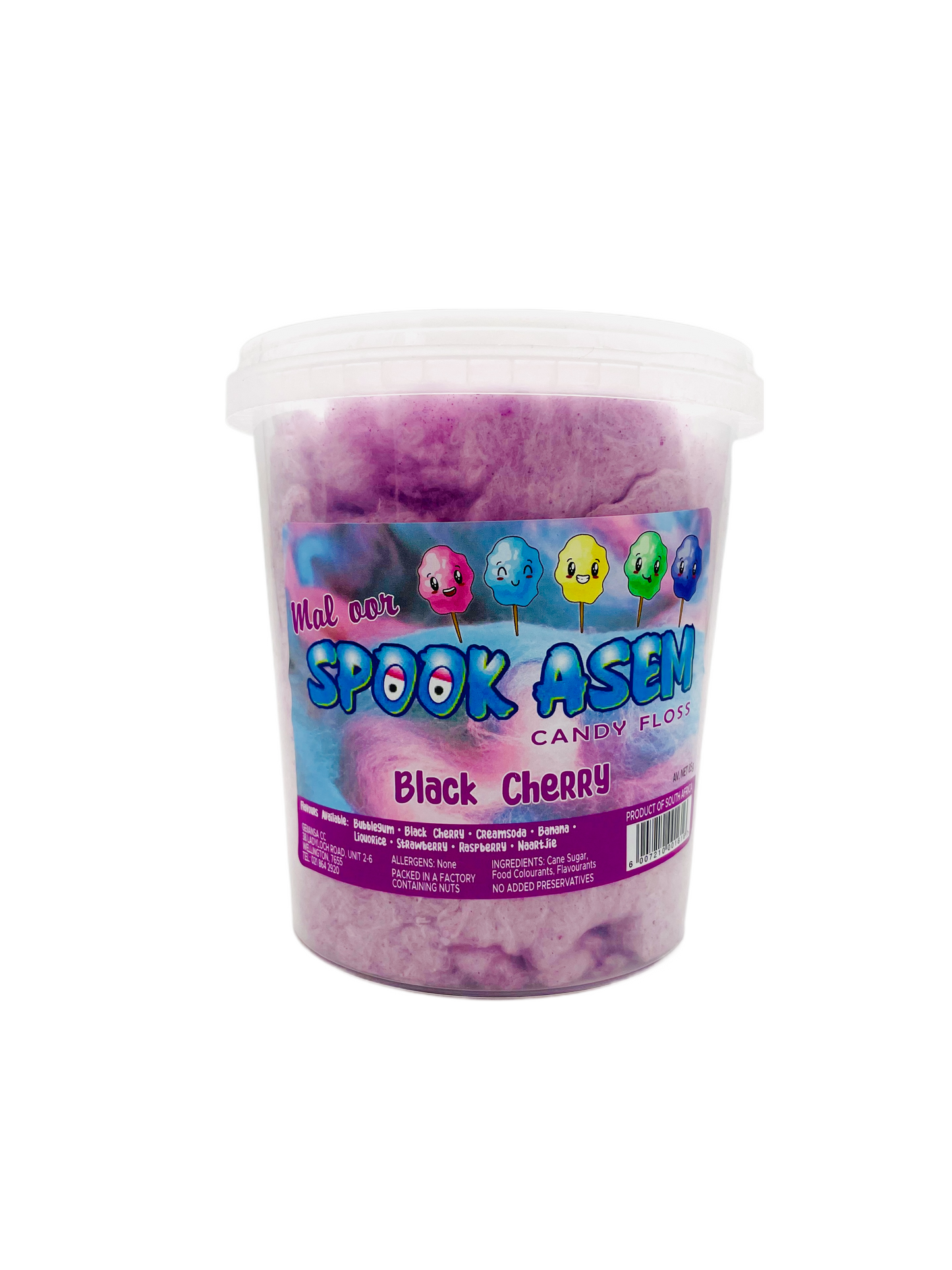 Spook Asem Black Cherry Flavoured Candy Floss 85g