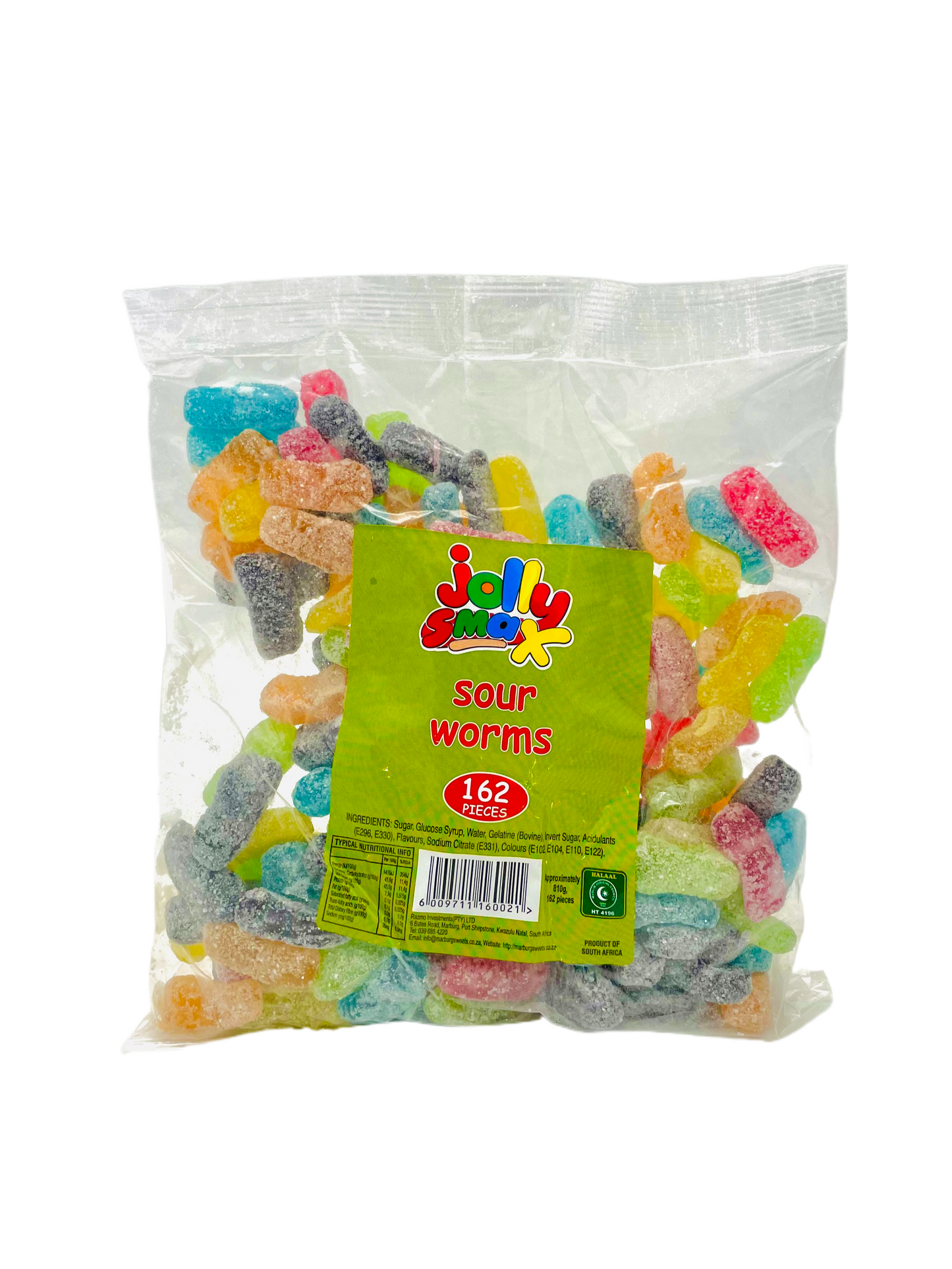 Jolly Smax Sour Worms 810g