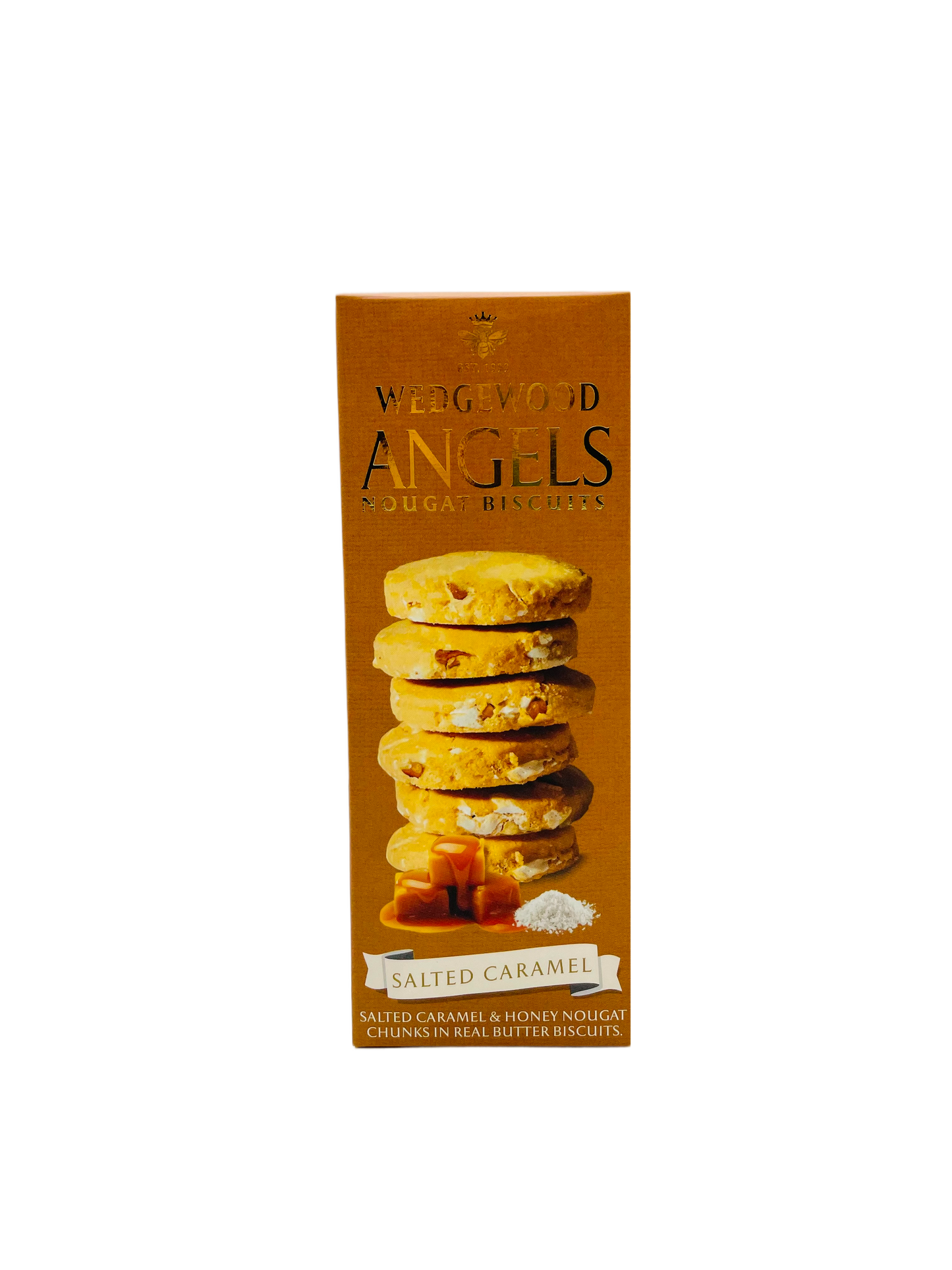Wedgewood Angels Nougat Biscuits Salted Caramel Flavoured 150g